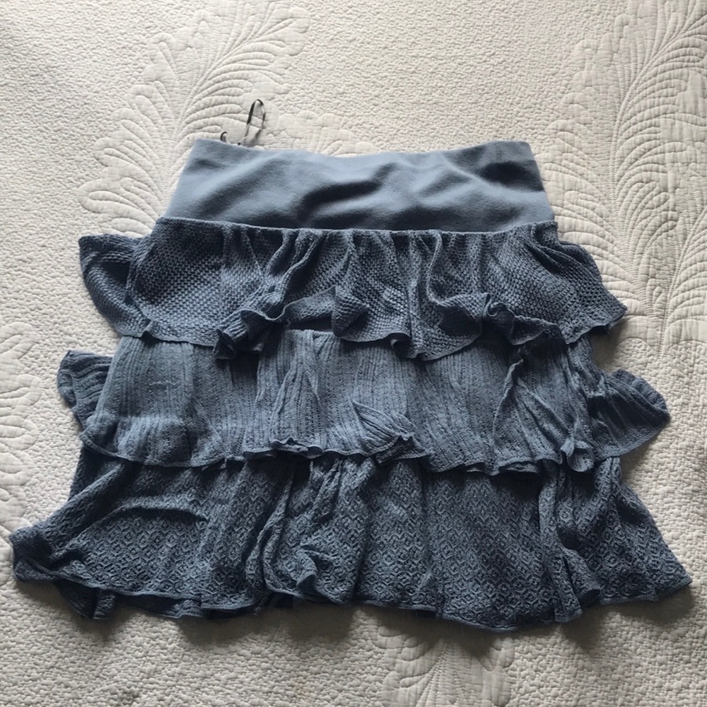 Ralph Lauren Rugby Blue Mini Skirt Size M NWT